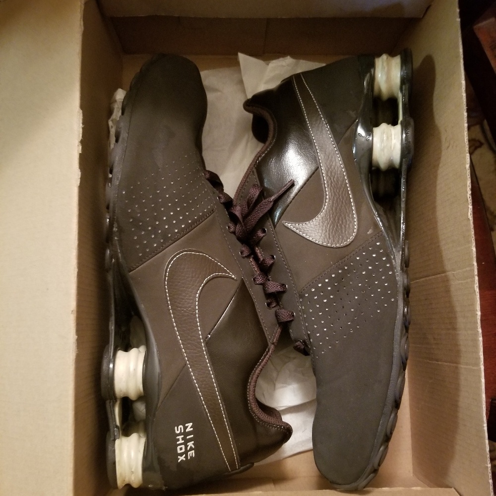 Brown Suede Nike Shox
